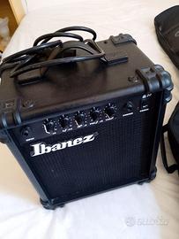 Basso elettrico Eko + Amplificatore Ibanez