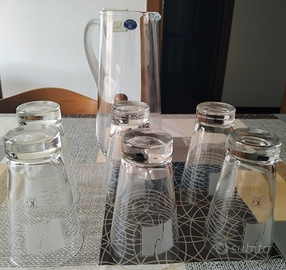 Servizio acqua/bibite vintage NUOVO - Cristallo Bo