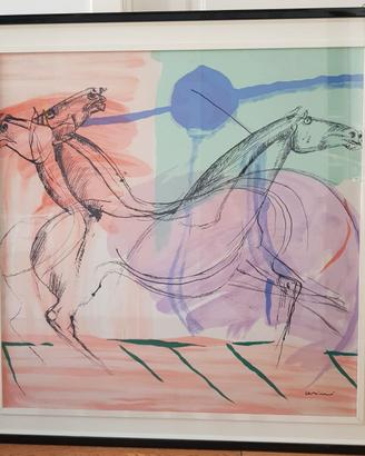 Quadro Litografa "Cavalli" - Cassinari Vettor