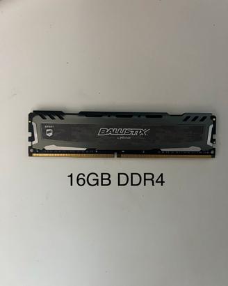 RAM Crucial Ballistix Sport 16GB DDR4 2400MHz