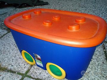 contenitore giochi con ruote