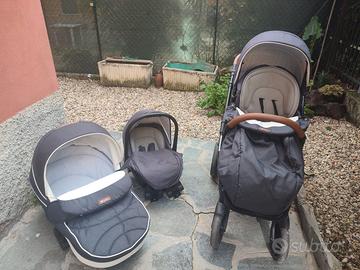 Trio passeggino, ovetto, navicella