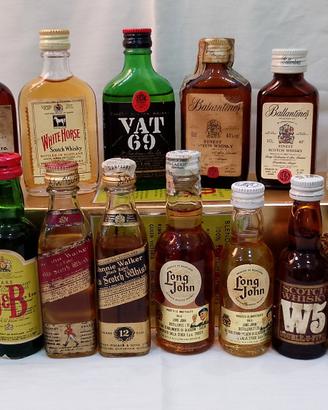 Collezione 16 mignon whisky vintage 