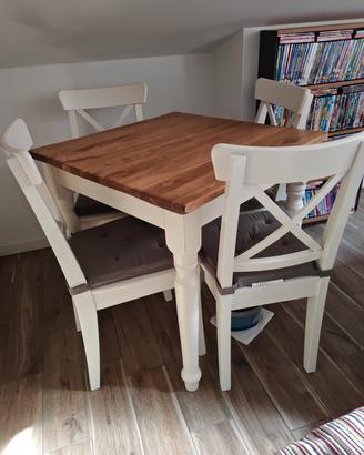 Tavolo cucina in legno massello di tiglio