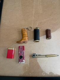 Accendini vintage blason feudor + portaaccendini