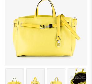 REBELLE Borsa a mano Valentina lemon made in italy