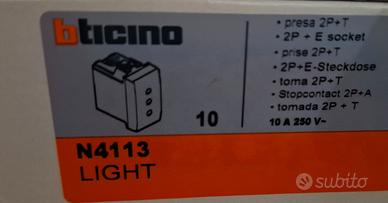 10pz. N4113 prese 10A living light bticino