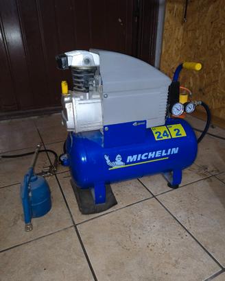 Compressore michelin 24lt 2hp 8bar lubrificato