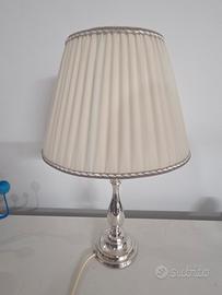 Lampada da Tavolo Vintage in Argento 800 