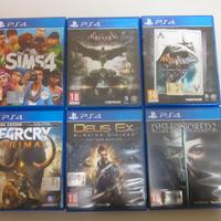 Lotto giochi PS4 Dishonored Batman Far Cry Deus ex