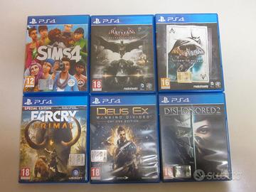 Lotto giochi PS4 Dishonored Batman Far Cry Deus ex