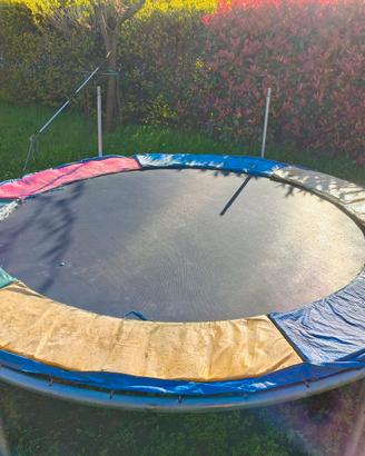 Trampolino elastico da giardino