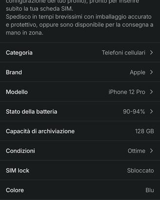 Iphone 12 pro 128gb