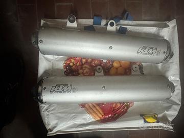 Terminale doppio scarico KTM 640 SM