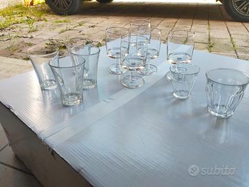 Bicchieri vetro misti nuovi