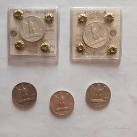 Argento Serie Monete Rare Periziate Regno d'Italia