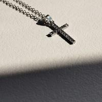 Collana con Croce Argento Brillante