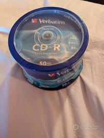 50 CD-ROM vergini Verbatim, 700mb, 52x, 80 minuti