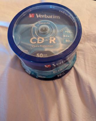 50 CD-ROM vergini Verbatim, 700mb, 52x, 80 minuti