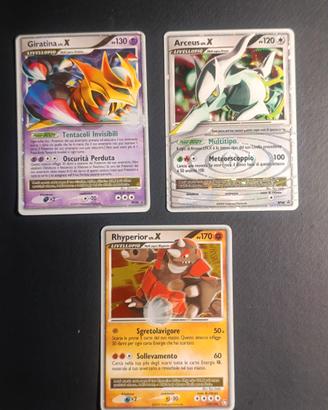Pokémon LV.X Giratina Arceus Rhyperior ninetaless