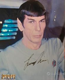 star Trek foto autografata Spok