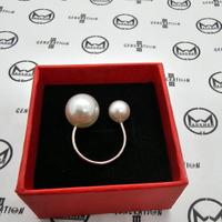 Anello regolabile in perla di alta qualità 