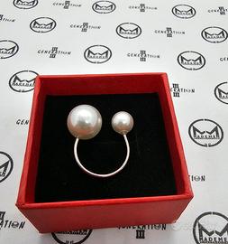 Anello regolabile in perla di alta qualità 