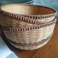 4 cestini da  pane di vimini