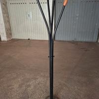 Appendiabiti a colonna legno e metallo