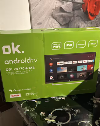 Smart TV 24" ok. ODL 24770H-TAB Android TV