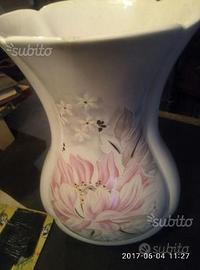 Vaso ceramica "Rialex" decorazione floreale