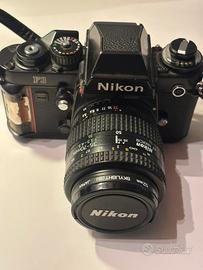 NIKON F3 FOTOCAMERA + ZOOM NIKKOR + FLASH NIKON
