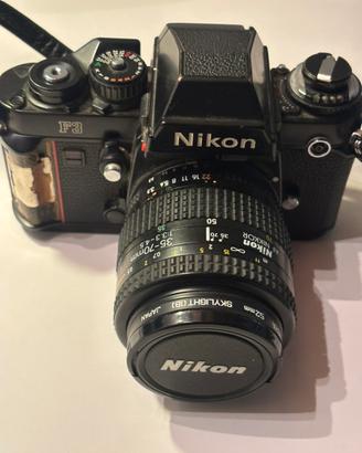 NIKON F3 FOTOCAMERA + ZOOM NIKKOR + FLASH NIKON