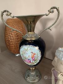 Anfora  porcellana e metallo