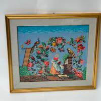 Quadro opera uncinetto o punto croce
