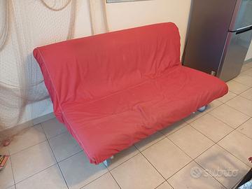Divano letto IKEA rosso