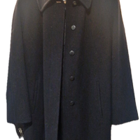 cappotto blu in lana.