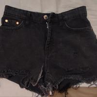 Pantaloncini Jeans a vita alta 