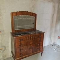 specchiera con cassettoni vintage