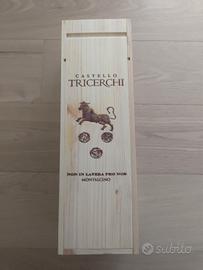 Scatola Porta Vino In Legno 37,5cm X 12cm