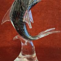 DELFINO VETRO MURANO VINTAGE - Alt. 38 cm