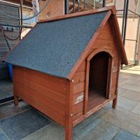 Casetta di legno da giardino per cani 