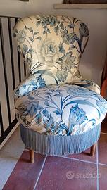 Poltroncina vintage con frange