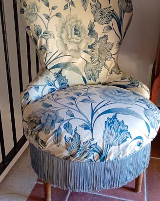 Poltroncina vintage con frange