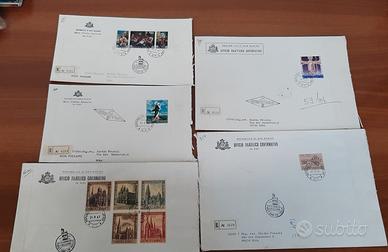 Lotto di 5 buste raccomandate – Ufficio Filatelico