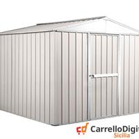 Box porta attrezzi in lamiera 276x260 bianco