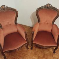 Poltroncine imbottite vintage