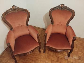 Poltroncine imbottite vintage