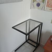 Tavolino vetro e metallo ikea