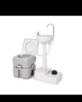 wc chimico con lavandino 